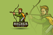 Archer Mascot sport Logo design, a Branding & Logo Template by Agung_cs (Thumbnail 2 of 2)