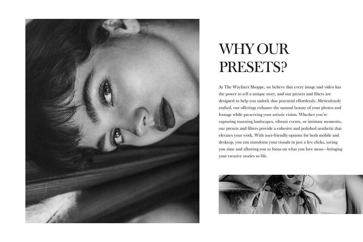 5 B&W LR Presets + Video LUTs, a Preset Add-On by TheWayfarerShoppe (Photo 17 of 17)