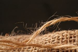 Macro Burlap