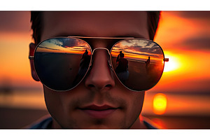 sunvibrant sunglasses dark ai, a Beauty & Fashion Photo by pikepicture