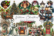 Victorian Christmas Clipart, an Illustration by Designworld (Thumbnail 1 of 5)