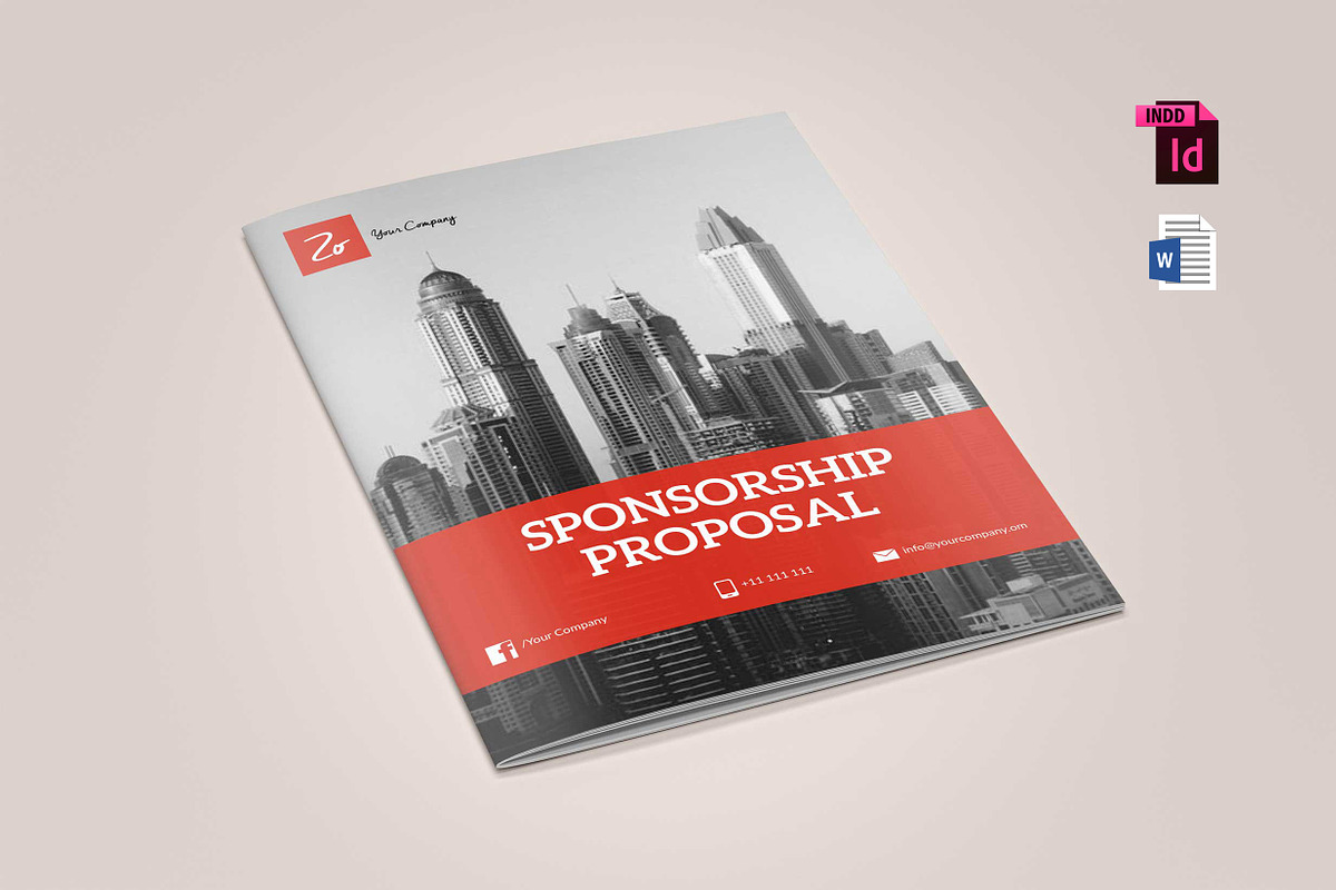 A4 Sponsorship Proposal (MS Word), a Templates & Theme by ZohairKhanLtd (Photo 1 of 7)