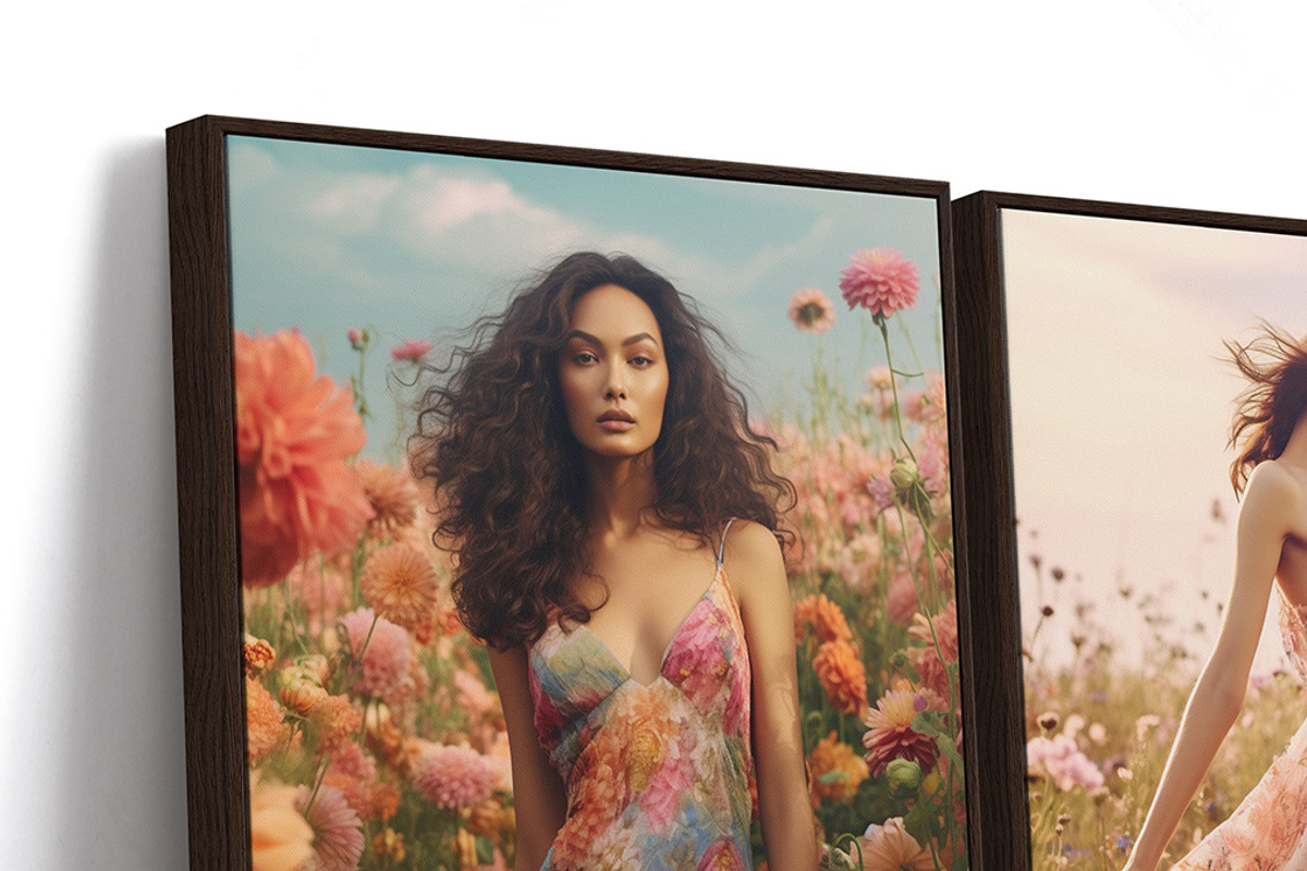 2 Floating Frame Canvas Mockup R-2x3, a Merchandise Mockup by Mockups by Carlos Viloria (Photo 5 of 7)