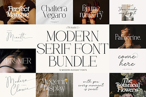 Modern Serif Font Bundle, a Serif Font by Typoraith Co