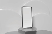 Mobile Phone On Pedestal Mockup, an Advertising Mockup by skybluecreative (Thumbnail 3 of 3)