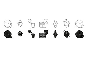 Schedule And Time Management Icons, an Object Illustration by Gentle Studio