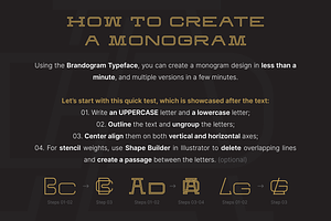 Brandogram Bold Monogram Typeface