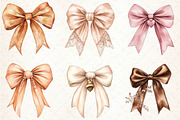 Autumn Coquette Bows Clipart, an Illustration by Libby Wishes (Thumbnail 5 of 6)