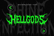 Rhine Infection - Death Metal Font, a Blackletter Font by Masyafi Studio (Thumbnail 4 of 9)