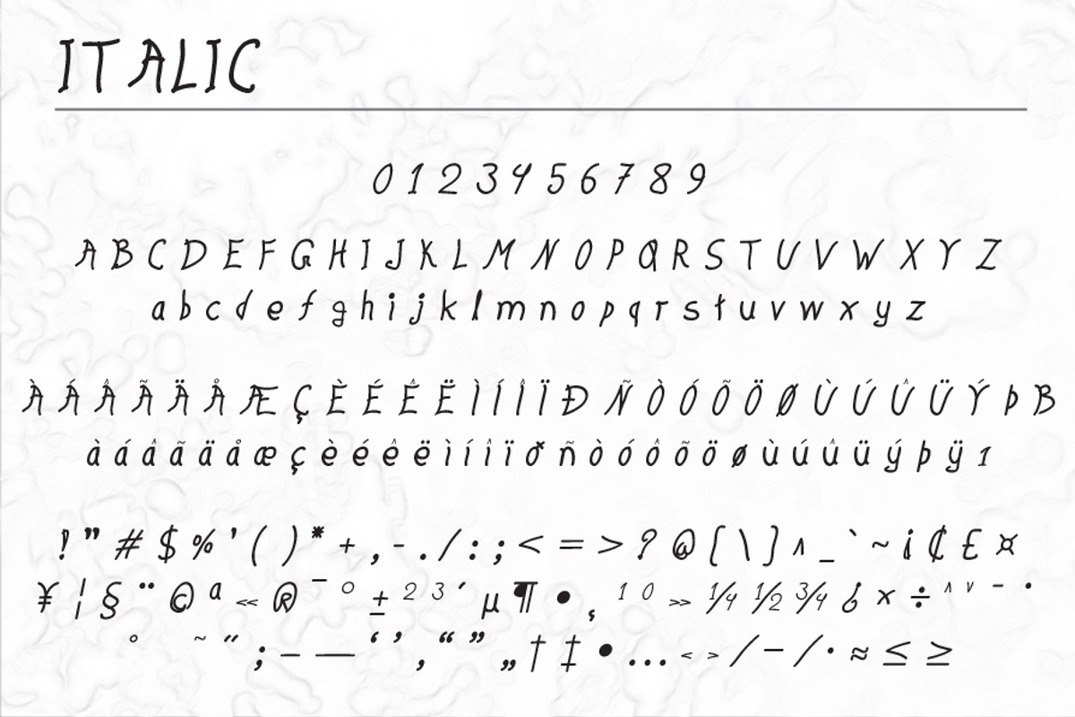 Hand Post 10 Fonts preview 6
