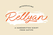 Rellyan, a Script Font by Gatype (Thumbnail 1 of 7)