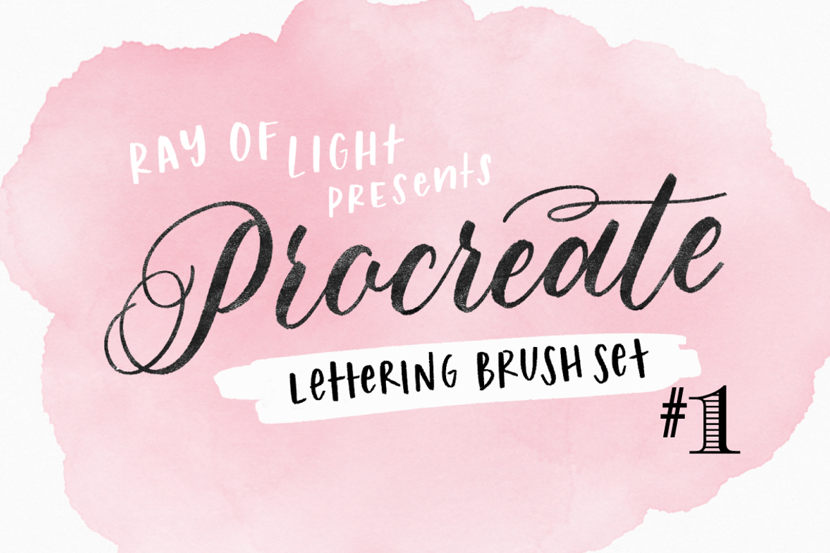 Procreate Brushes for iPad Lettering, a Brush Add-On by Ray of Light Design (Photo 1 of 4)