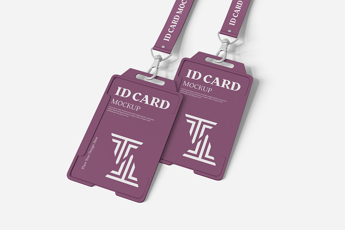 Corporate ID Card Mockup, an Advertising Mockup by Indah (Photo 2 of 6)