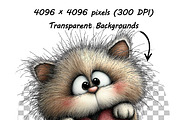 Whimsical Floral Cat Clipart Bundle, an Animal Illustration by one-touch (Thumbnail 14 of 18)