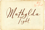 Mathylda Tight, a Script Font by Eurotypo (Thumbnail 5 of 5)