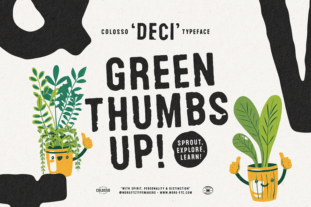 Colosso Deci Display Font, a Sans Serif Font by More Etc. Studios (Photo 6 of 13)
