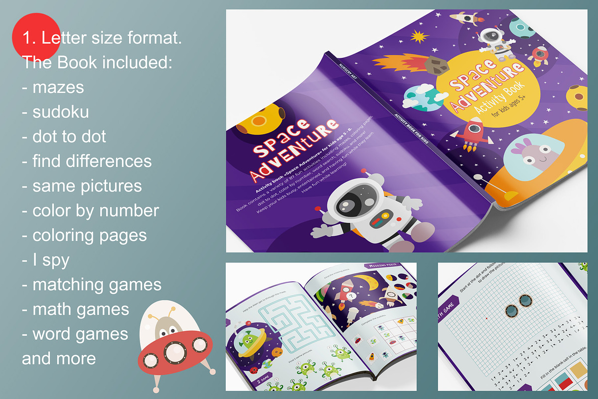 150 Pages for Kids Activity Book, an Education Illustration by Nursery Art (Photo 2 of 6)