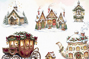 Christmas PNG Elements Bundle, a Decorative Illustration by Arslan (Thumbnail 2 of 9)