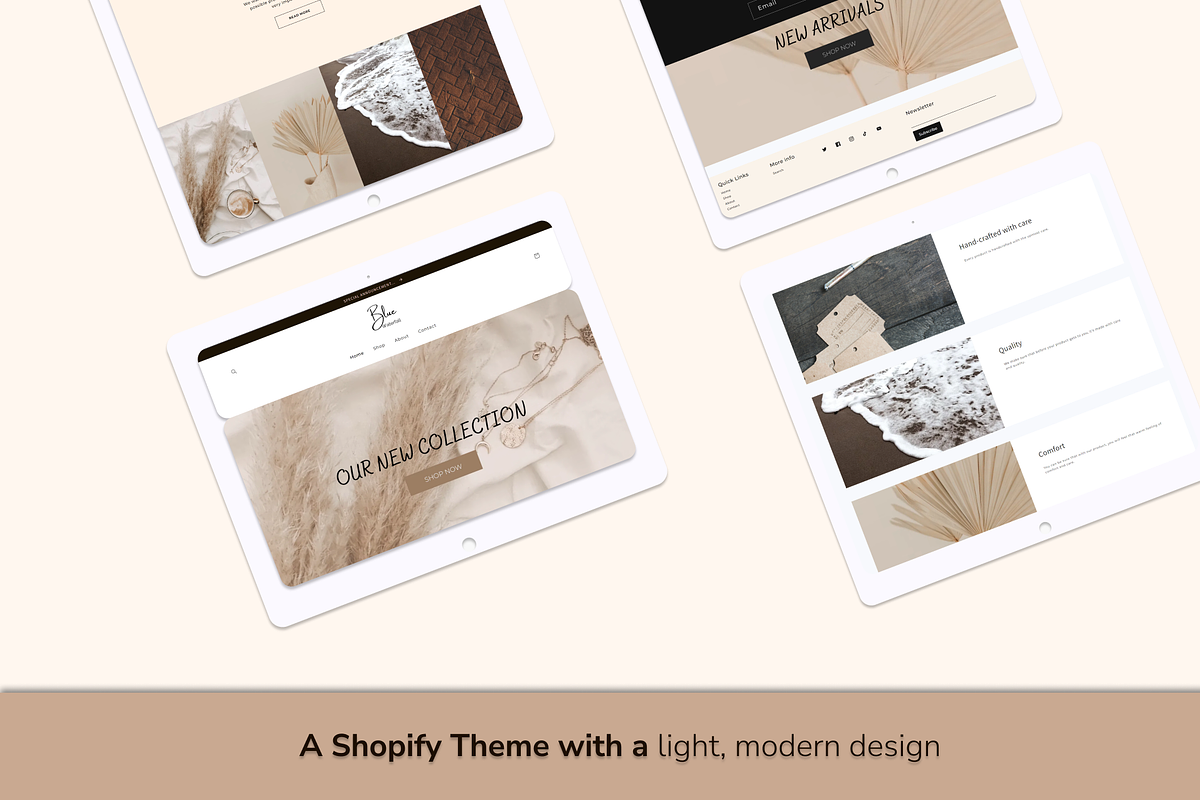 Blue Waterfall Shopify 2.0 Theme, a Templates & Theme by Zqdo (Photo 2 of 7)