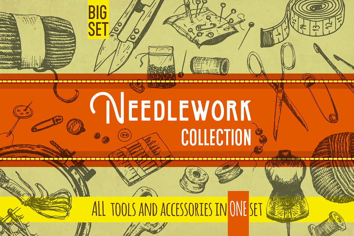 Needlework tools and accessories., an Illustration by Alena Kaz (Photo 1 of 7)