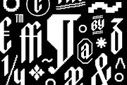 Elmwood Blackletter Display Font, a Blackletter Font by Vintage Type Company (Thumbnail 15 of 16)
