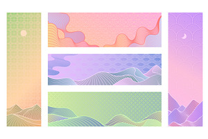 Line art landscape. Minimal, an Illustration by winwin.art