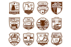 Coffee Icons And Drinks Signs