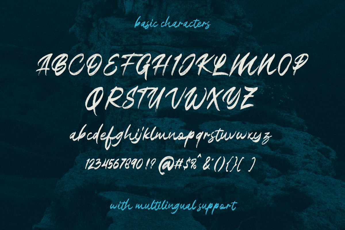 Black Paladins Brush Script, a Script Font by Rillatype (Photo 7 of 7)