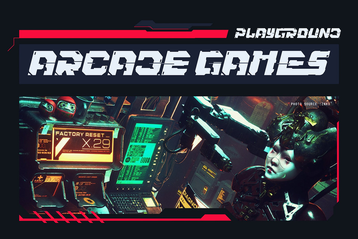 Cybergrose - Cyberpunk Display Font, a Sans Serif Font by Annora Studio (Photo 7 of 17)