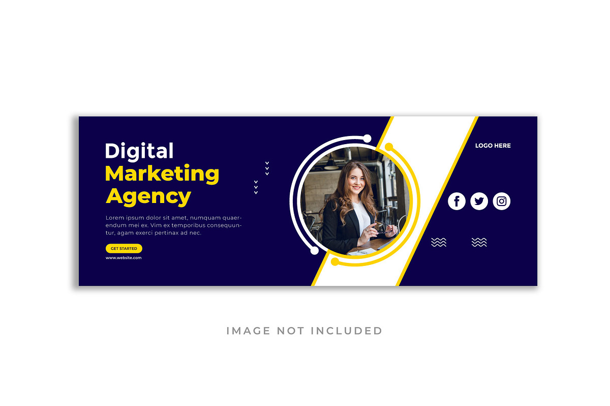Facebook cover template, a Social Media Template by SJ DESIGN