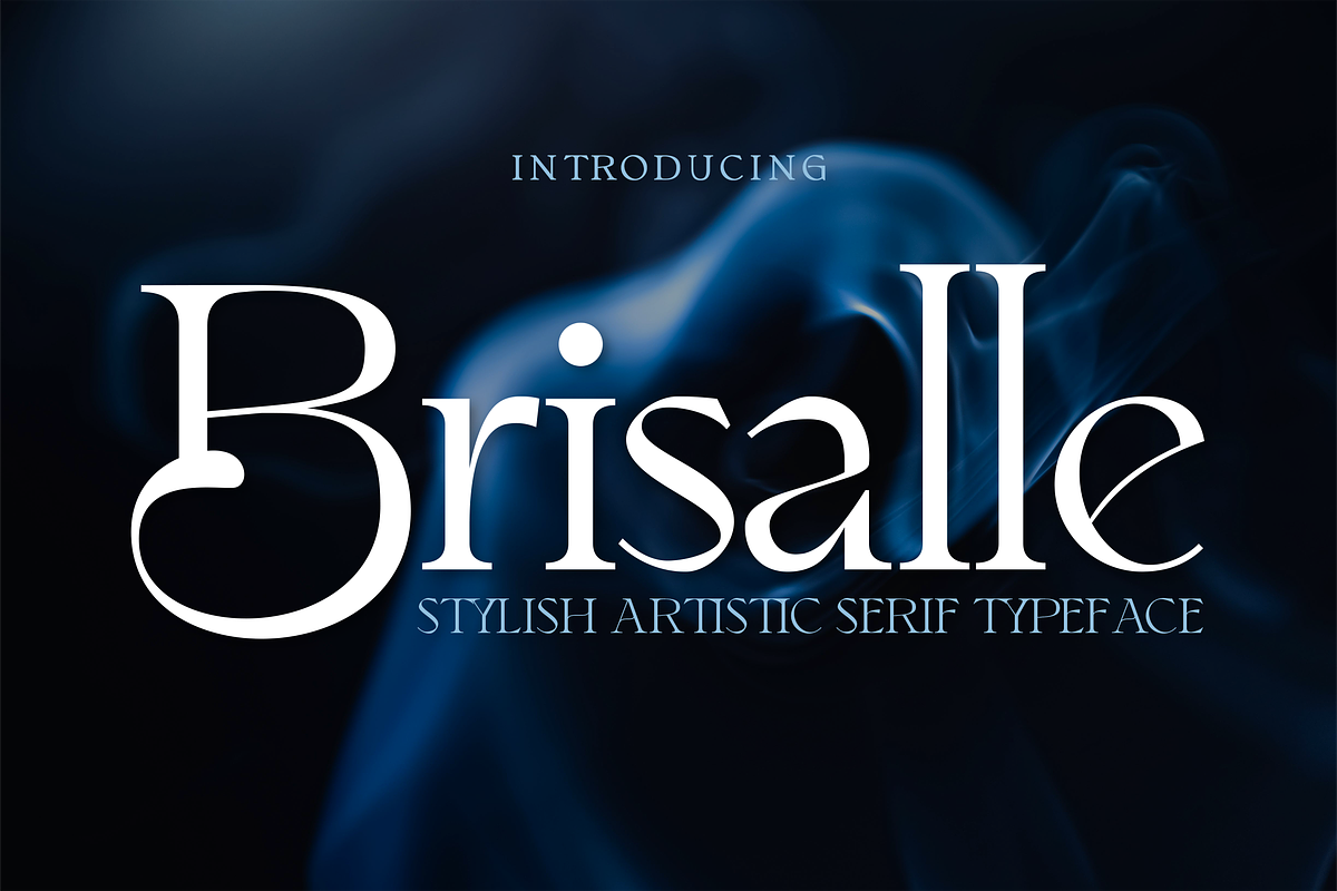 Brisalle Stylish Artistic Font, a Serif Font by Graphue (Photo 1 of 9)