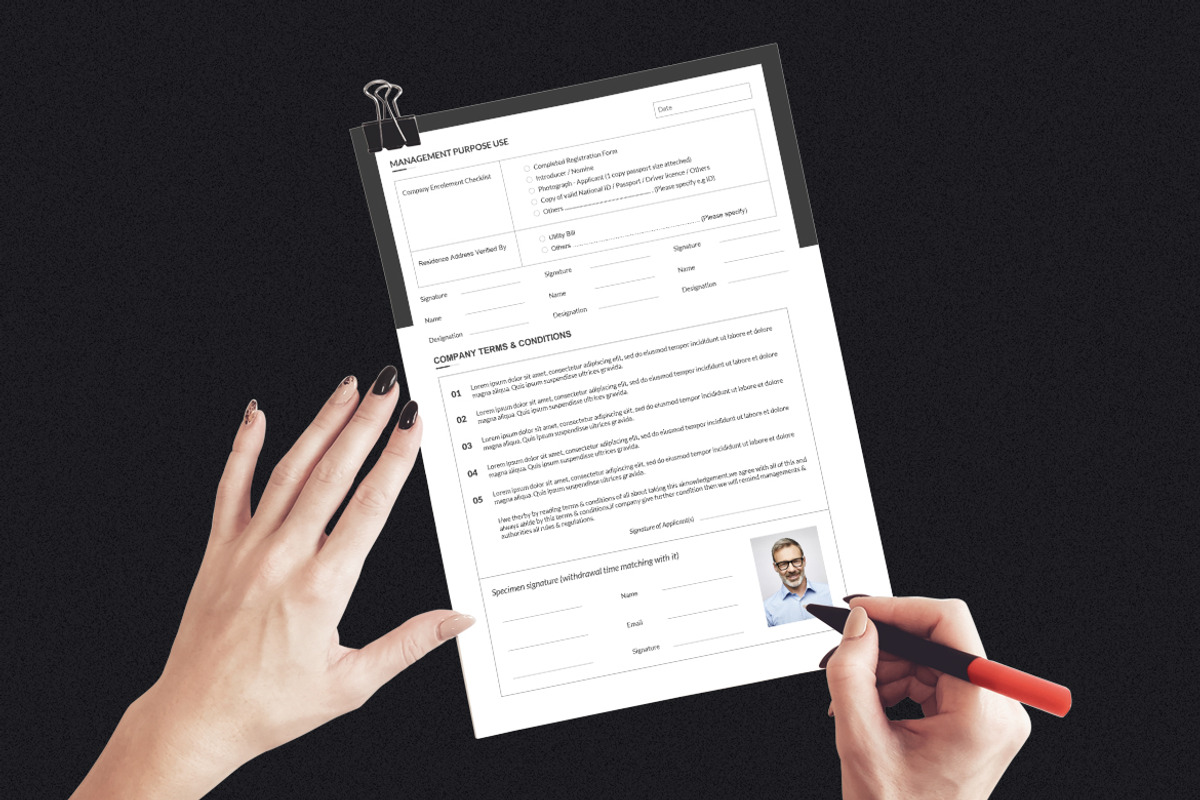 Registration Form Two Page, a Stationery Template by iDoodle Studio (Photo 3 of 5)