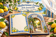 Mediterranean Lemons Journal Kit, an Object Graphic by Traveling Designer (Thumbnail 1 of 6)