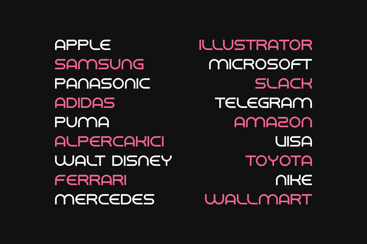 Logoart Branding Font Family, a Sans Serif Font by alpercakici (Photo 16 of 17)