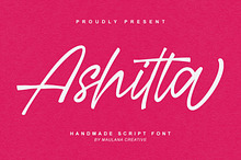 Ashitta Handmade Script Font