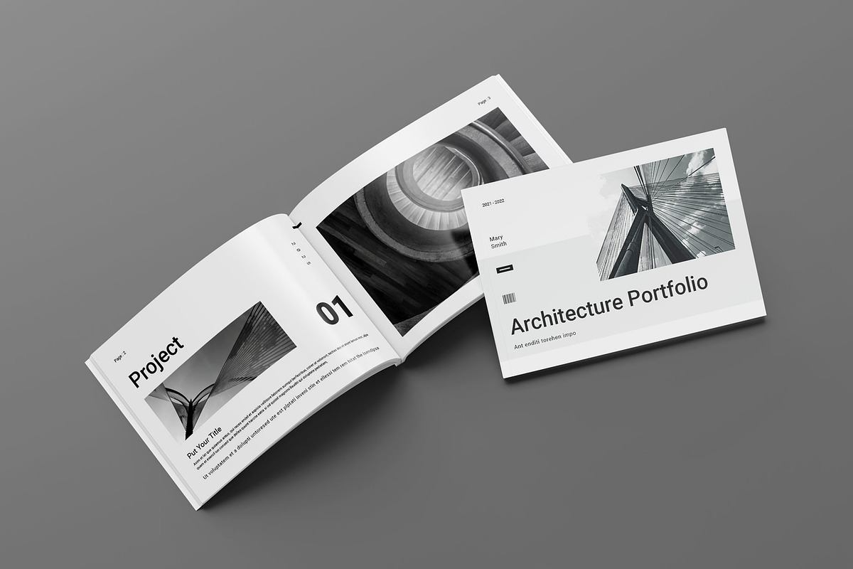 Architecture Portfolio Landscape, a Brochure Template by Seeing-art (Photo 2 of 10)
