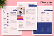 Modern CV Template / Resume - Maya, a Resume Template by Templates Design Co. (Thumbnail 4 of 17)