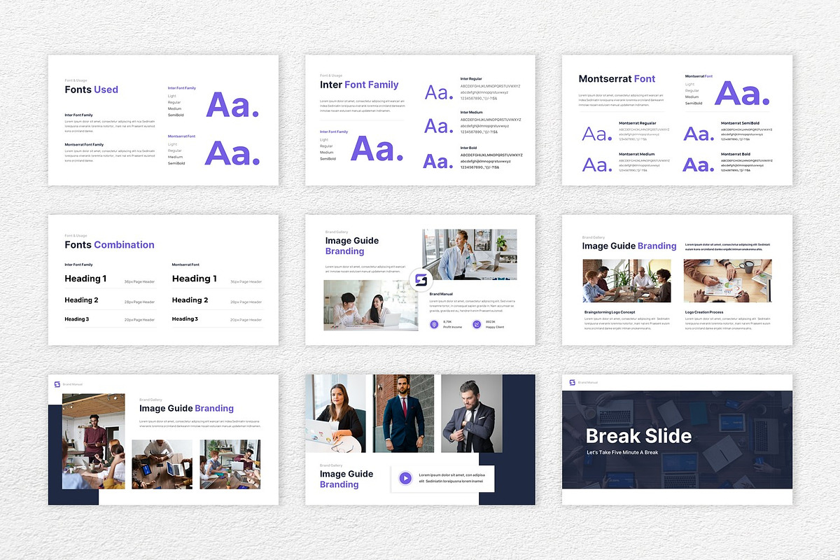 Brand Manual Google Slides Templates, a Presentation Template by BumbleGraph Studio (Photo 4 of 5)
