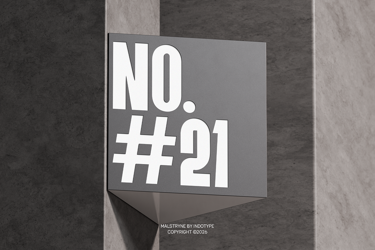 Malstryne - Bold Condensed Sans, a Sans Serif Font by Indotype Foundry (Photo 7 of 10)