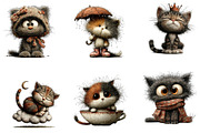 Kitten Watercolor Clipart, a Seasonal Illustration by CreationArt (Thumbnail 5 of 5)