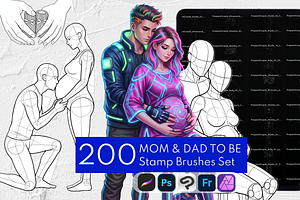Mom & Dad To Be, Pregnant Stamps