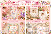 Wildflower Birthday Bundle Canva, a Marketing Template by KennedyStudio (Thumbnail 2 of 20)