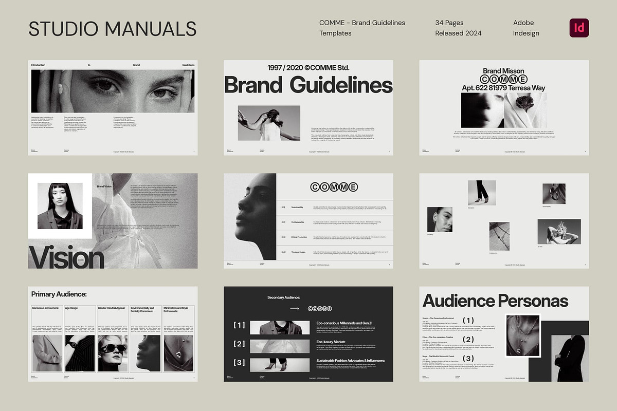COMME - Brand Guidelines, a Presentation Template by Studio Manuals (Photo 7 of 8)