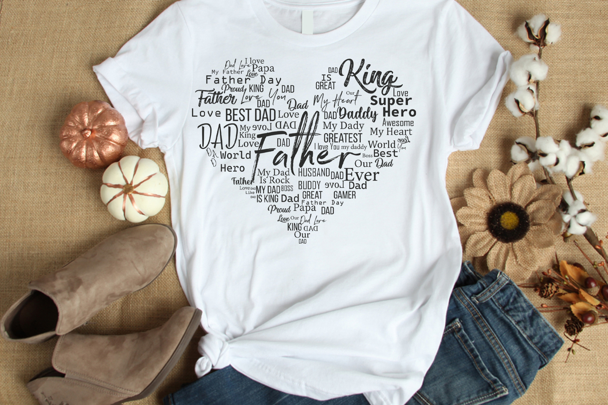 Happy Father Day Love Shape Svg Desi by Ar Brand  Creative Market