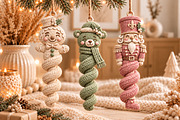 Knitted Christmas Ornament 3D STL, a Scene 3D Model by Layerology (Thumbnail 4 of 4)