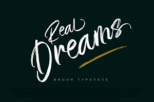 Real Dreams // Brush Typeface