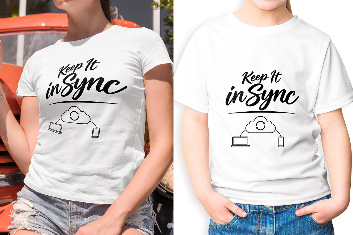 Keep It in Sync Cloud SVG, an Object Illustration by Ghagra (Photo 3 of 6)