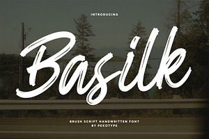 Basilk - Brush Handwritten Font, a Handwritten Font by Pekotype