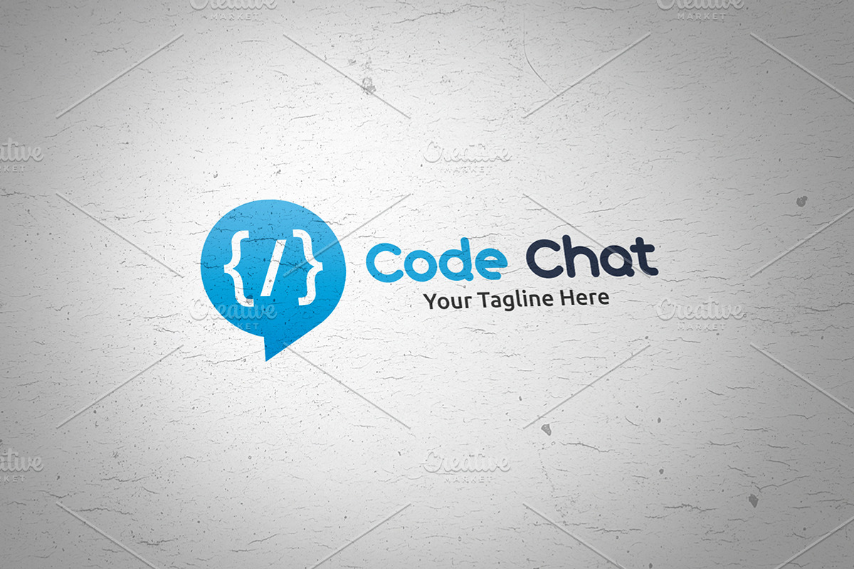 Code Chat - Logo Template, a Branding & Logo Template by Martin-Jamez