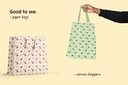 Worms and apples Watercolor patterns, a Pattern Graphic by Lagniappe Art (Thumbnail 6 of 9)